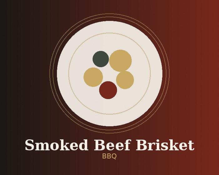 Smoked beef brisket