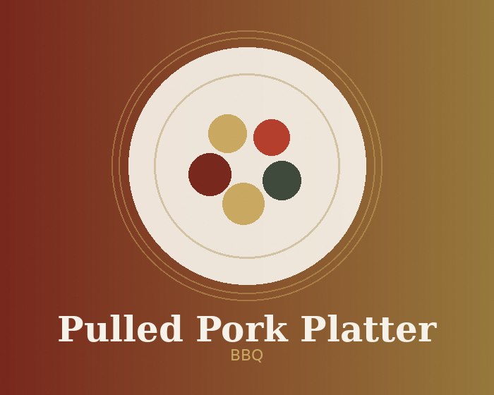 Pulled pork platter with slaw