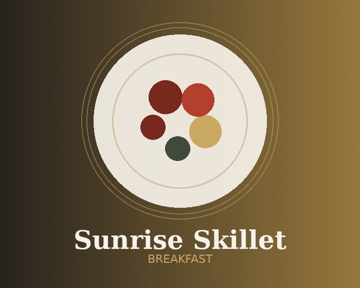 Sunrise Skillet with eggs, potatoes and chorizo