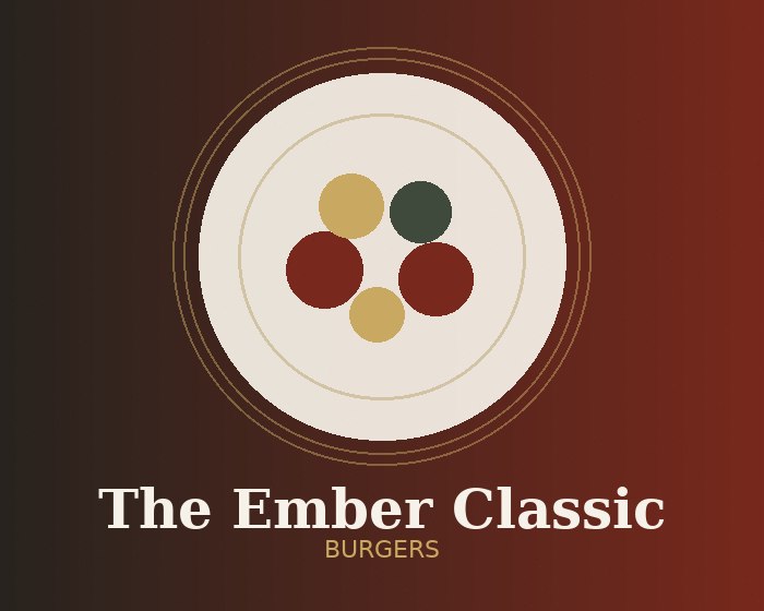 The Ember Classic cheeseburger