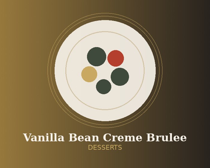 Vanilla bean creme brulee