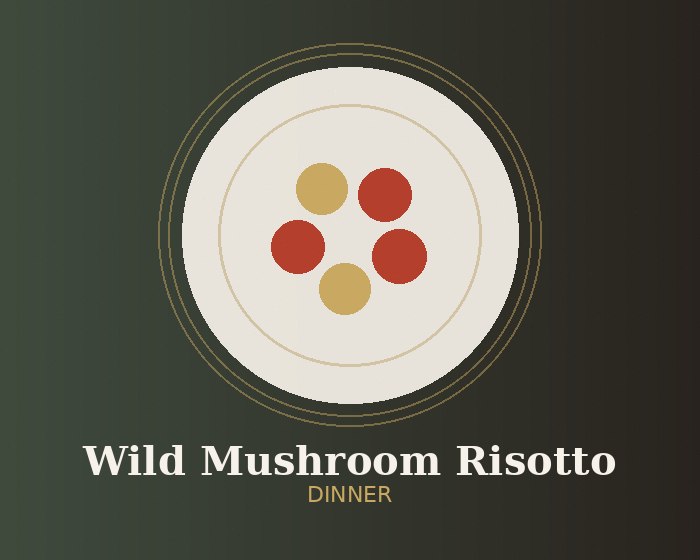 Wild mushroom risotto with parmesan