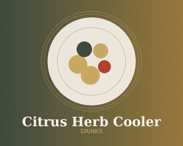 Citrus Herb Cooler mocktail