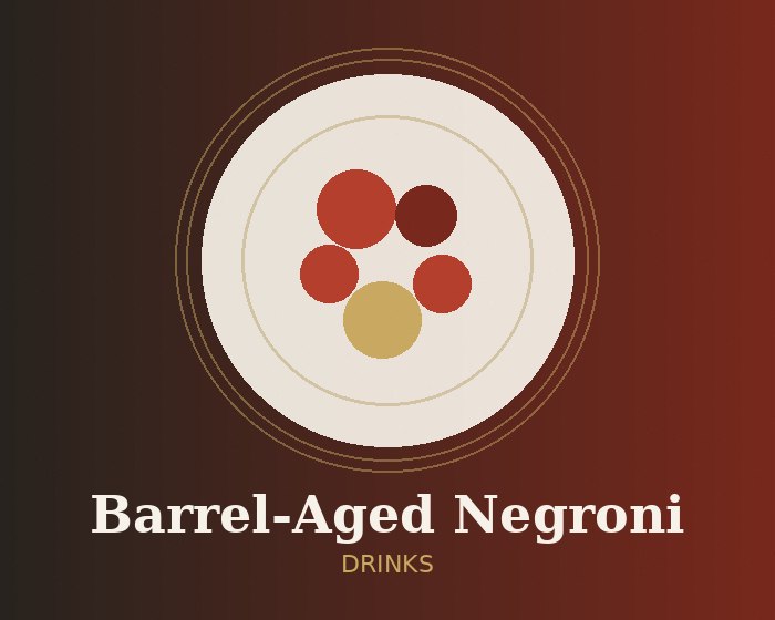 Barrel-Aged Negroni cocktail