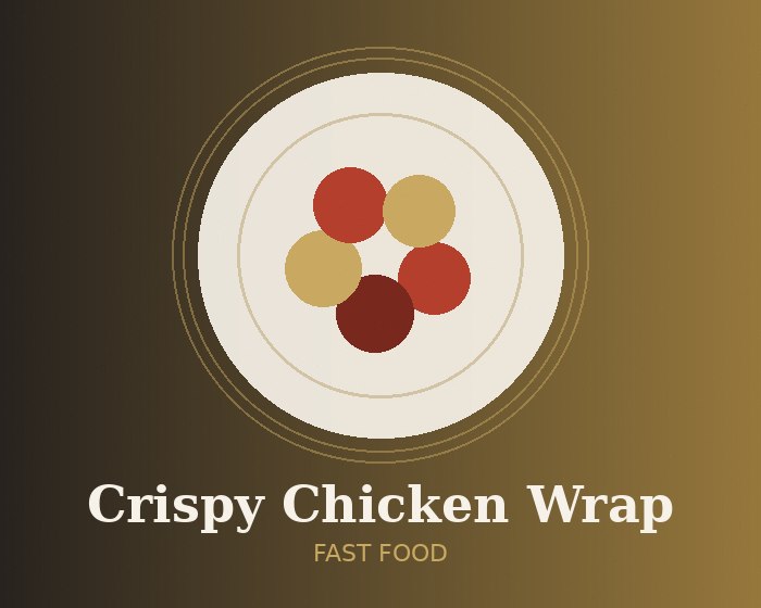 Crispy chicken wrap