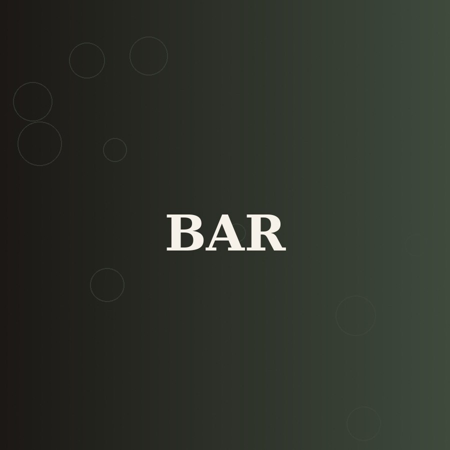 The bar area with bottles and warm lighting