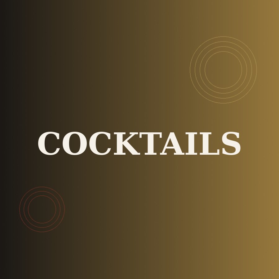 Craft cocktails being prepared at the bar